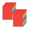 thumbnail image 1 of Set Of 12 Plastic For 3 Ring Binders Cute Binder Index Dividers With Multicolor Tabs For Office, 1 of 5