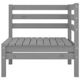 thumbnail image 2 of vidaXL Garden Corner Sofa Grey Solid Wood Pine, 2 of 5