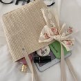 thumbnail image 1 of Bolsa de hombro con cinta de encaje tejido retro para mujer de mano informales (Beige) Likrtyny Para Estrenar, 1 of 9