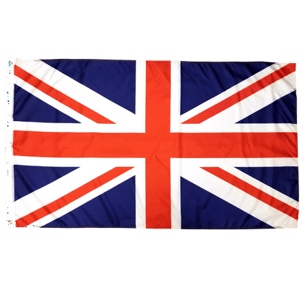 - United Kingdom Flag 3x5 British Flag English Flag UK Flag England National Flag Union Jack Flag 3 by 5 Polyester with Brass Grommets for Indoor and Outdoor Use Bright Colors