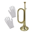 thumbnail image 1 of MERIGLARE Trumpet Bugle Blowing Musical Instrument for Orchestra Performances Training Style B, 1 of 9