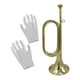 thumbnail image 1 of Trompeta, corneta, instrumento clásico de metal para espectáculos de ejercicios y ambiente festivo. Estilo B, 1 of 9