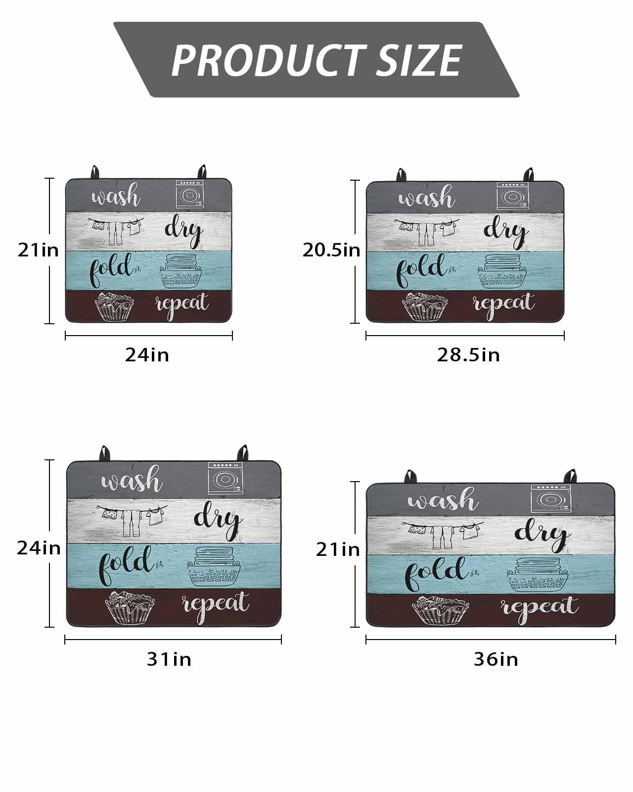 Stove Top Covers for Electric Stove, Laundry Room Glass Stovetop Cover Protector, Wash Dry Fold Repeat Splicing Colorful Wood Induction Cooktop Protector Oven Mat for Kitchen Countertop 24"x21"