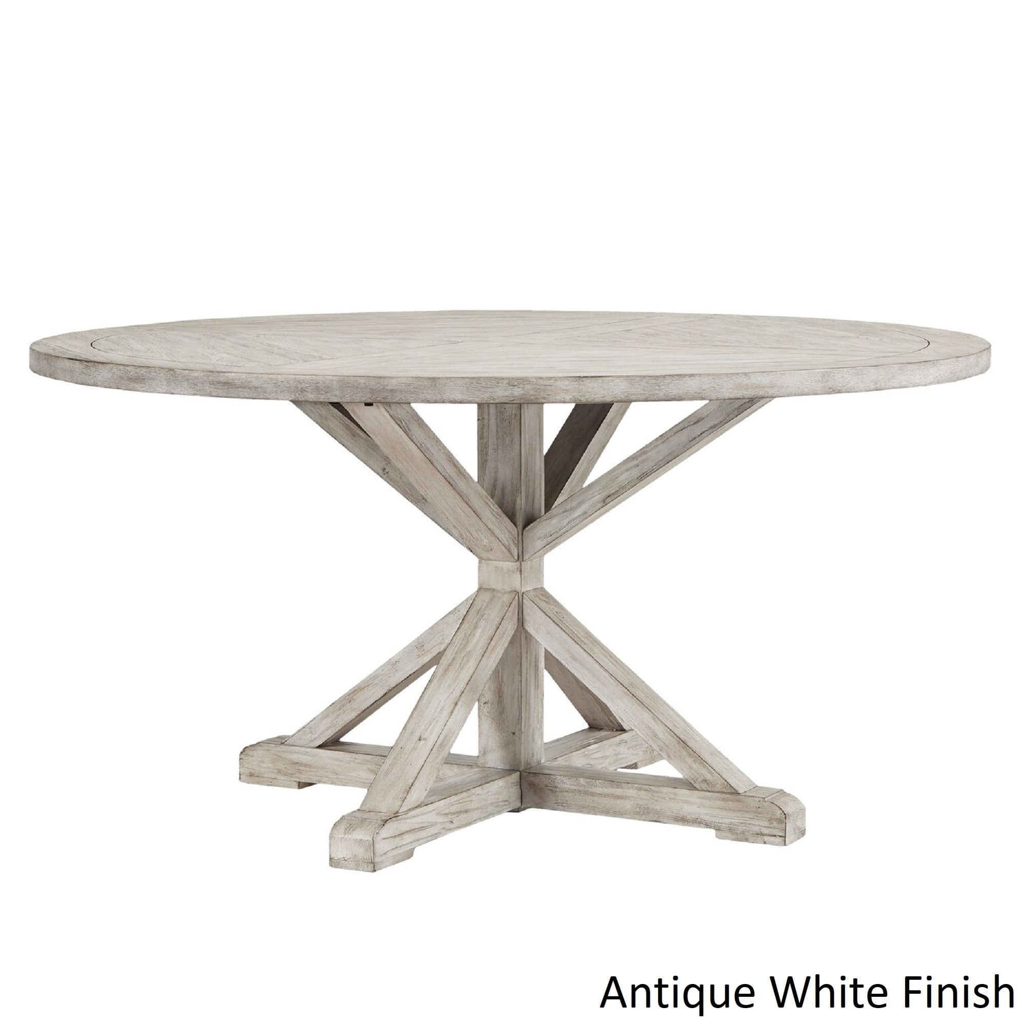 Inspire Q Benchwright Rustic X Base Round Pine Wood Dining Table By Inspire Q Benchwright Rustic X Base Round Pine Wood Dining Table By Artisan Com