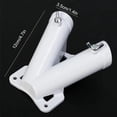 thumbnail image 3 of Langgg Support de Mât de Drapeau Extérieur à Double Embout en Acier Inoxydable Robuste et Accessoires de Mât de Drapeau Intérieur Extérieur (1.14 Pouces) Blanc, 3 of 3