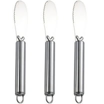 3 Pcs Stainless Steel Butter Knife Peanut Butter Christmas Cheese Spreaders Cream Cheese Spreader Sandwich Spreader