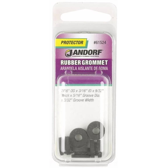Jandorf Specialty Hardw Grommet Rubber 7/16 Od 61524