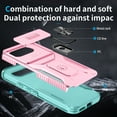 thumbnail image 6 of Allytechgroup Google Pixel 9A Case, Sliding Camera Lens Cover Military Grade Protection Stand Bracket Bumper Rugged TPU PC Phone Case for Google Pixel 9A, Rosegold, 6 of 8