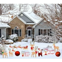 VictoryStore Rudolph The Red Nosed Reindeer Christmas Decorations Set, Rudolf Outdoor Holiday Decor, 11 PC SET (13636)