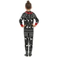thumbnail image 6 of Gyratedream Family Matching Cotton Pajamas Christmas Elk Hooded Footed Sleepwear Long Sleeve Pjs, 6 of 7