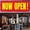 Red Background with Yellow, variant on Large Now Open Banner Outdoor Indoor Signs Polyester Oxford Cloth Now Open Sign Hanging Banner for Lawn Outside Business Shop Decoration, 3 x 8 Feet(Red Background with Yellow)