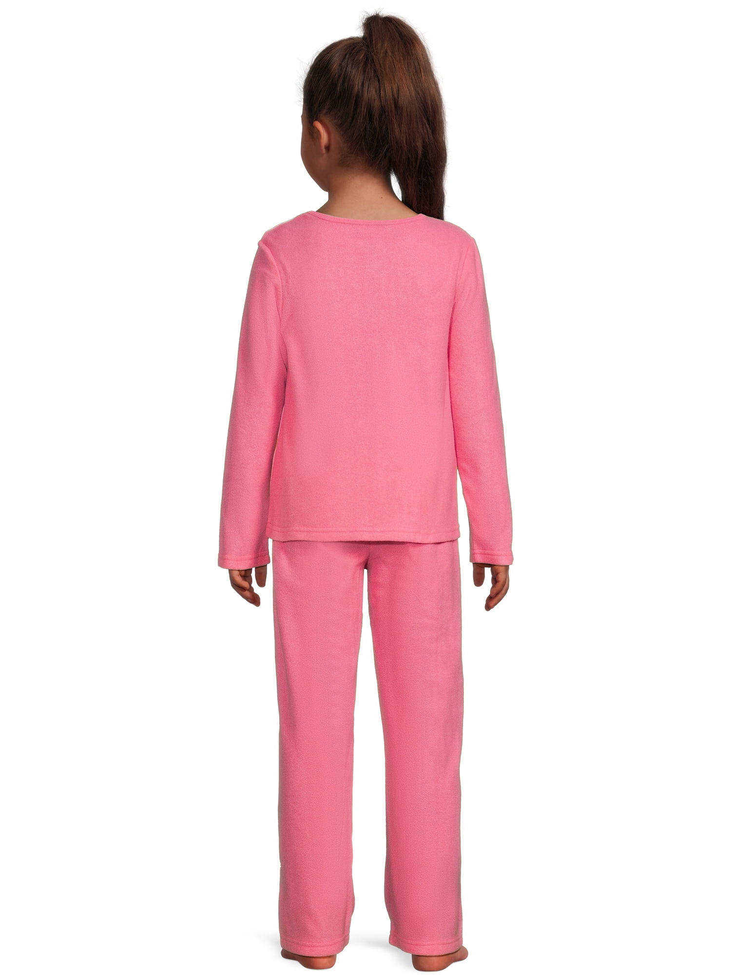 Girls Licensed Character Long Sleeve Top and Pants Sleep Set,  2-Piece, Sizes 4-12