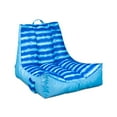 thumbnail image 2 of Big Joe Captain's Float No Inflation Needed Pool Lounger, Ripple Blue Double Sided Mesh, Quick Draining Fabric, 3 feet, 2 of 9