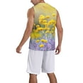 thumbnail image 2 of Naloa Flowers And Butterflies Basketball Jersey Reversible Men's Mesh Athletic Sports Shirts Training Practice S-4XL4X-Large, 2 of 6