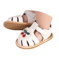 thumbnail image 3 of Toddler Sandals Girl Baby Girls Summer Sandals Toddler First Walker Crib Dress Shoes,White, 3 of 6