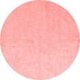 thumbnail image 1 of Ahgly Company Indoor Round Solid Red Modern Area Rugs, 8' Round, 1 of 4