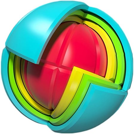 BUTOMKY Magic Ball Puzzle - Brain Teaser Logic Lock Sphere Toy Educational IQ Game for Adults & Kids Boosts Creativity & Parent-Child Interaction
