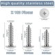 thumbnail image 3 of 8 White Screws Wood Sheet Metal Screw Thread Truss Head Fast Self Tapping White Pan Cabinet Screws, 3 of 5