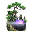 thumbnail image 4 of Fuente De Cascada, Fuente De Mesa, Función De Cascada, Decoración De Escritorio Con Paisaje De Simulación, árboles, Rocallas Y Flujo De Agua, Cultivo De Plantas Suculentas, 4 of 7