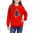 thumbnail image 4 of Capuches Rouges Garçon Fille pour Enfants Garçon Fille Hiver Automne Manches Longues Joyeux Festival Noël Détente Chandail à Capuche Basique Capuches Ensemble Chandail en Molleton Enfant 2025 Vêtements Mode 7 Ans, 4 of 4