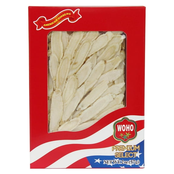 WOHO #126.2 American Ginseng Slice Medium 2oz Box