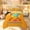 Orange 01, variant on Feelyou Blue Ice Cream Baseball Helmet Twin Comforter Sets for Boys, Kawaii Waffle Food Drip Bedding Set, Polkadot Reversible, 2pcs, 1 Comforter and 1 Pillowcase