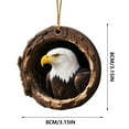 thumbnail image 3 of geerera 2D Acrylic Eagle Ornament, Tree Hole Animals Christmas Decor, Hanging Holiday Pendant, for Christmas Tree Holiday Party Gifts Decoration, 3 of 9