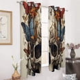 thumbnail image 2 of Blackout Curtains for Bedroom Gothic Skull Lover Full Room Darkening Grommet Curtains for Living Room,Thermal Insulated Ombre Drapes, 2 of 7