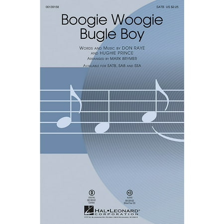 Hal Leonard Boogie Woogie Bugle Boy SAB by Bette Midler Arranged by Mark