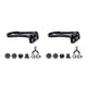 thumbnail image 2 of Wosthever ZTTO Soporte de bicicleta Soporte de cronómetro Velocímetro Soporte de montaña ultraligero duradero Linterna Accesorios de ciclismo Negro Negro 2piezas Wosthever CBP322583, 2 of 6