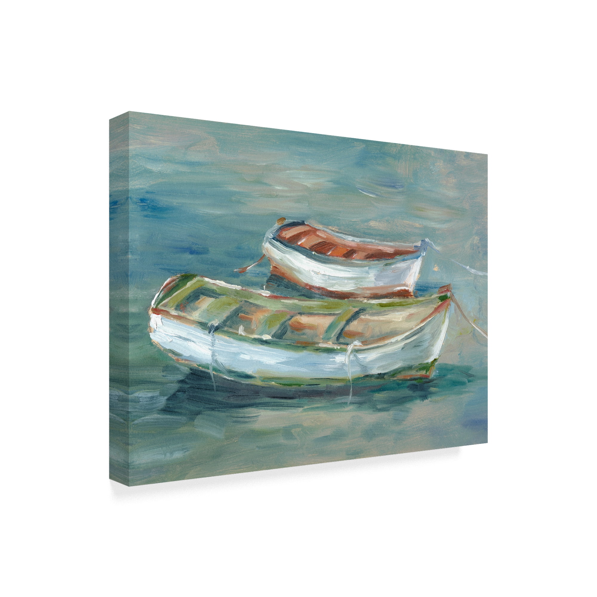 Trademark Fine Art 'Boats By the Shore II' Canvas Art by Ethan Harper