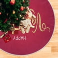 thumbnail image 5 of FMSHPON Happy Valentine's Day Xmas Christmas Tree Skirt Stand Mat for Holiday Party Decoration Indoor Outdoor 48 inches, 5 of 6