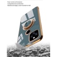 thumbnail image 6 of Compatible with Google Pixel 5A Case Silicone TPU Shockproof Google Pixel 5A Phone Case with Magnetic Ring Kickstand Plating Anti-Scratch Cases (Grey), 6 of 14