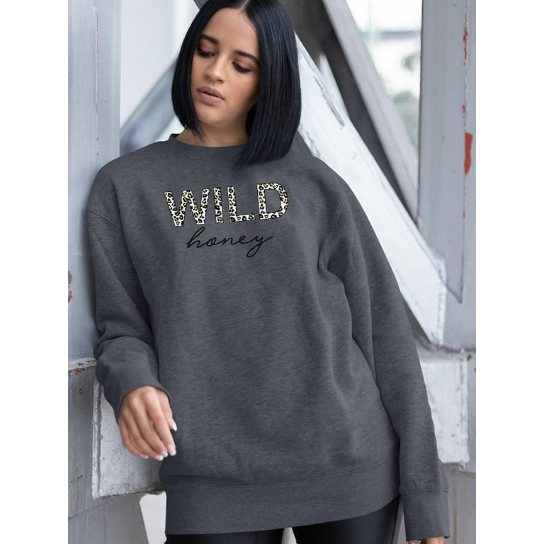 Wild Honey Leopard Pattern Sweatshirt Women -Image by Shutterstock