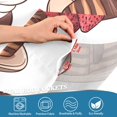 thumbnail image 3 of Yayeee Kitchen Curtains Tier Pair Light Filtering 27"x36" Rod Pocket Short Cafe Window Panel, White Chocolate Cakes, 3 of 7
