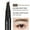 Grayish brown, variant on Hauiodp Microblade Brow Pen,4-Tip Microblade Brow Pen,Liquid Water Eyebrow Pencil 3D Simulation, Eyebrow Color Rendering, Natural Sweat Eyebrow Pencil, Four Colors