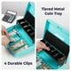 thumbnail image 5 of Caja de Dinero Volcora Grande con Cerradura Llave Metal Blanco Organizador Portátil Duradero Para Ah, 5 of 7