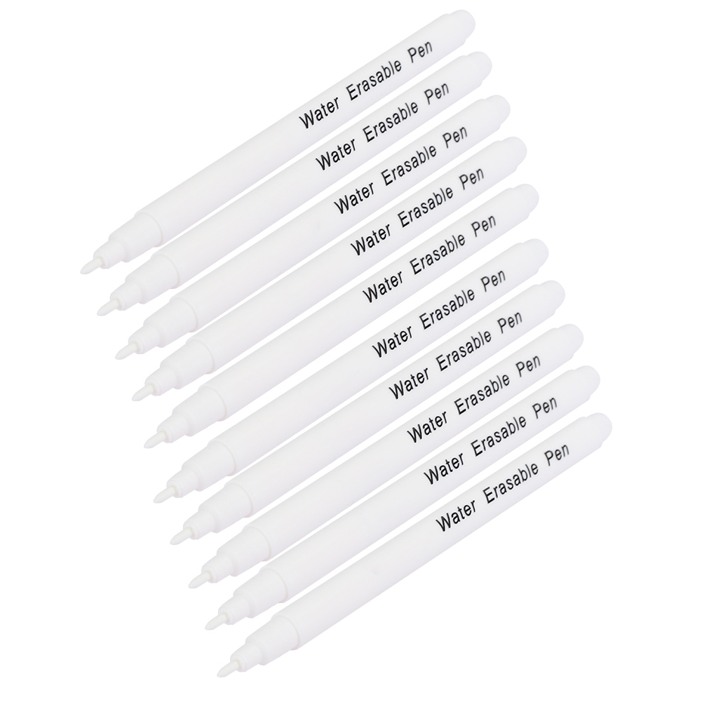 Water Erasable Pen 10pcs DIY Soluble Fabric Marker Tailoring Tool