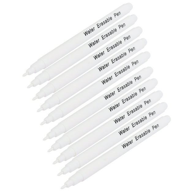 10pcs Water Soluble Fabric Marker Pen Set for Garment Tailoring Embroidery, Cloth Cutting Tailor Line Tool