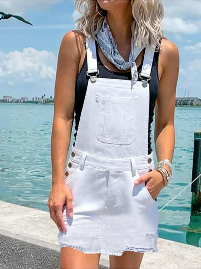 white christmas dresses Cutout Slit Spaghetti Strap Denim Dress – Abela Story main image 1