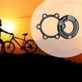 thumbnail image 4 of Adaptador de bloqueo central Zulema para bicicleta de aleación a cubo de rotor de 6 pernos Negro, 4 of 8