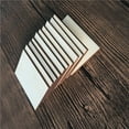 thumbnail image 3 of 10PCS/Set Natural Unfinished Wooden Square Shape Christmas Tree Wood Crafts Discs Wedding Party Painting Decor, 3 of 8