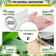 thumbnail image 3 of Protector de mesa VEVOR, PVC transparente, 84 x 42 pulgadas, 1,5 mm de grosor, 3 of 9