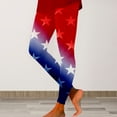 thumbnail image 2 of HEILAU Independence Day Leggings for Women 4th of July Patriotic High Waist Fourth American Flag Patterned Compression Tights USA Patiotic Tights, 2 of 5