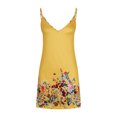 thumbnail image 4 of Vestido Corto de Verano Pendiente Falda Corta Tropical Camo Estampado Cuello en V, Vestido de Verano Sexy Y Casual, 4 of 7