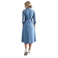thumbnail image 4 of Denim Shirt Dresses for Women - Button Down Long Sleeve Dress with Washed Fabric and Relaxed Fit, Casual Spring Dresses for Women 2026 Streetwear Daily Outfit, 4 of 9