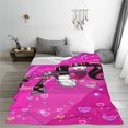 thumbnail image 2 of Monster High Anime Blankets Coral Fleece Plush Print Draculaura Multi-function Warm Throw Blanket for Bed Couch Rug Piece LS, 2 of 6