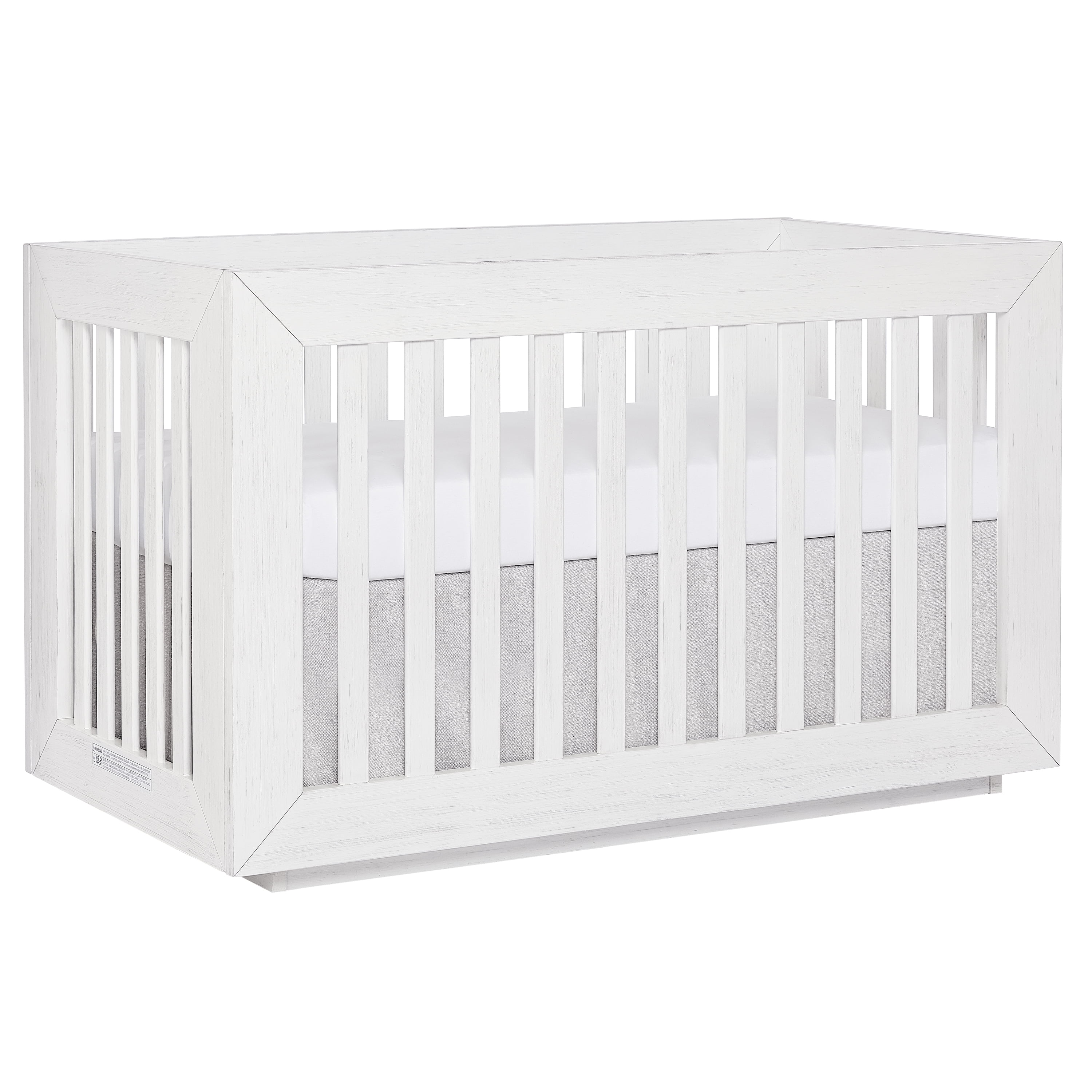 Evolur Maddox Modern Crib & Double Dresser with Free 260 Coil Crib & Toddler Mattress 
