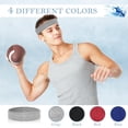 thumbnail image 4 of Daletu 4 Pack Cotton Terry Sweat Headbands for Men & Women, Absorbent Sports Headbands for Running, Gym, Basketball, Tennis, 4 of 7