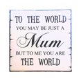 thumbnail image 1 of EeaseMX Placa de pared vintage shabby chic con texto en inglés "MAMÁ", regalo de cumpleaños y Navidad para el Día de la Madre., 1 of 7